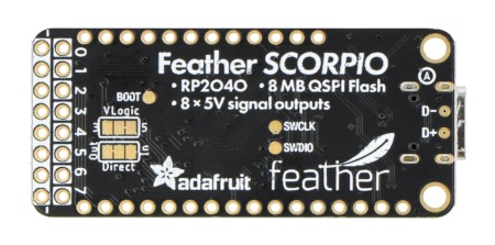 Feather RP2040 SCORPIO - 8-kanałowy sterownik NeoPixel
