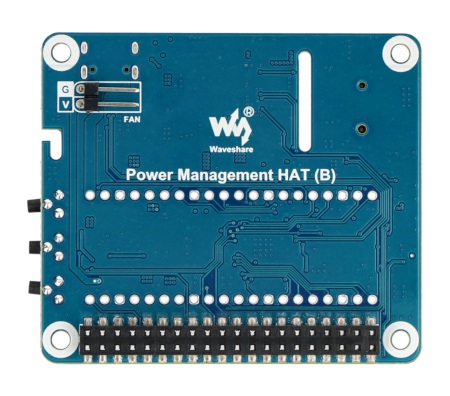 Power Management Hat (B) - moduł zarządzania energią - nakładka do Raspberry Pi - Waveshare 23452.