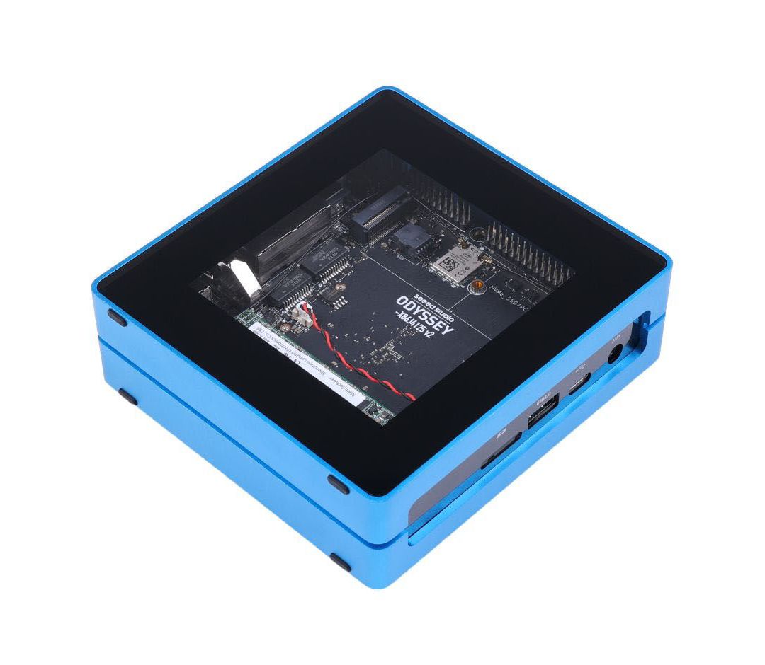 Odyssey Blue J4125 v2 - Intel Celeron J4125 + RP2040 - 8 GB RAM 128 GB M.2 SATA - WiFi + Bluetooth - Seeedstudio 110991824