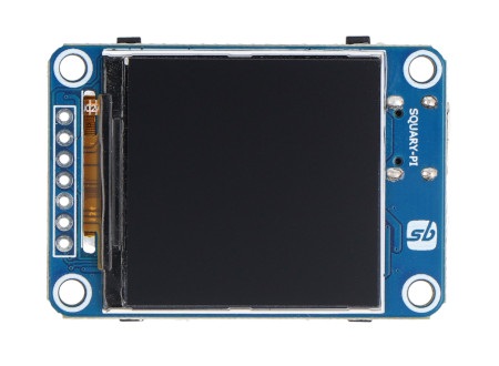 SquaryPi - wyświetlacz LCD 1,54'' 240 x 240 px - 65K RGB - RP2040 - SB Components 25619