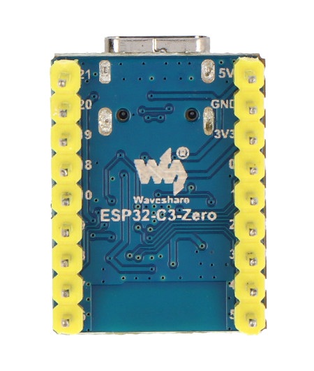ESP32-C3-Zero-M - płytka rozwojowa WiFi / Bluetooth - ze złączami - ESP32-C3FN4 - Waveshare 25532