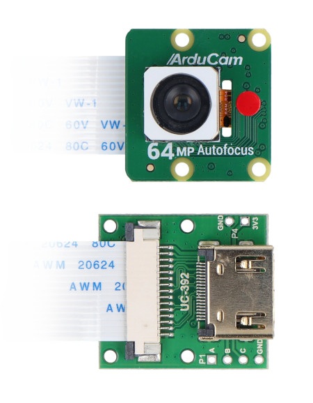Kamera 64 MPx z autofokusem do Raspberry Pi - adapter CSI-HDMI - ArduCam B0399B0091