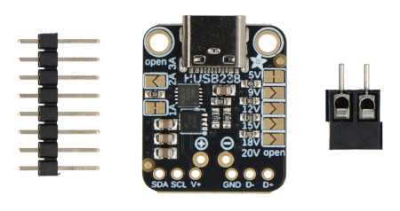 Power Delivery Dummy Breakout - moduł zasilający ze złączem USB C - HUSB238 - Adafruit 5807