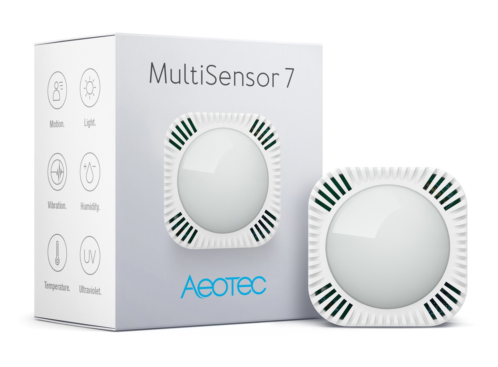 Aeotec Multisensor 7 - czujnik temperatury, światła, wilgotności, wibracji i UV - Z-Wave ZWA024