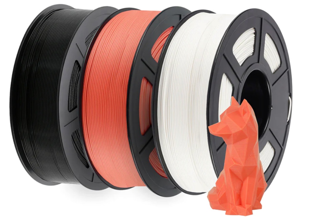 Filament Sunlu PLA + Silk 1,75mm 1kg - Rainbow