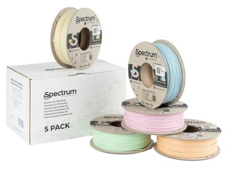 Zestaw filamentów Spectrum 5Pack Pastello PLA 1,75mm 1,25kg - 5 kolorów