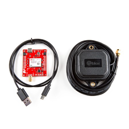 SparkFun GPS-RTK Dead Reckoning Kit - moduł GPS z układem ZED-F9R i anteną SMA - SparkFun KIT-23452