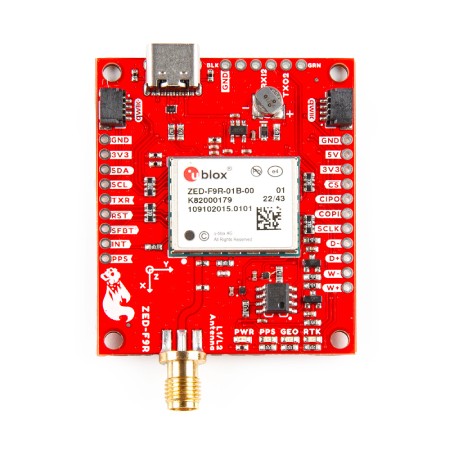 SparkFun GPS-RTK Dead Reckoning Kit - moduł GPS z układem ZED-F9R i anteną SMA - SparkFun KIT-23452