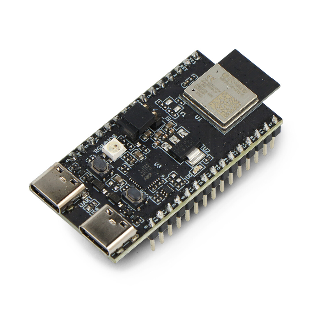 ESP32-C6-DevKitM-1-N4 - WiFi / Bluetooth / ZigBee / Thread - płytka rozwojowa z układem ESP32-C6-MINI-1