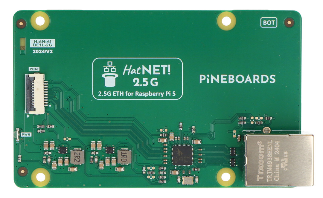HatNET! 2.5G - nakładka Ethernet do Raspberry Pi 5