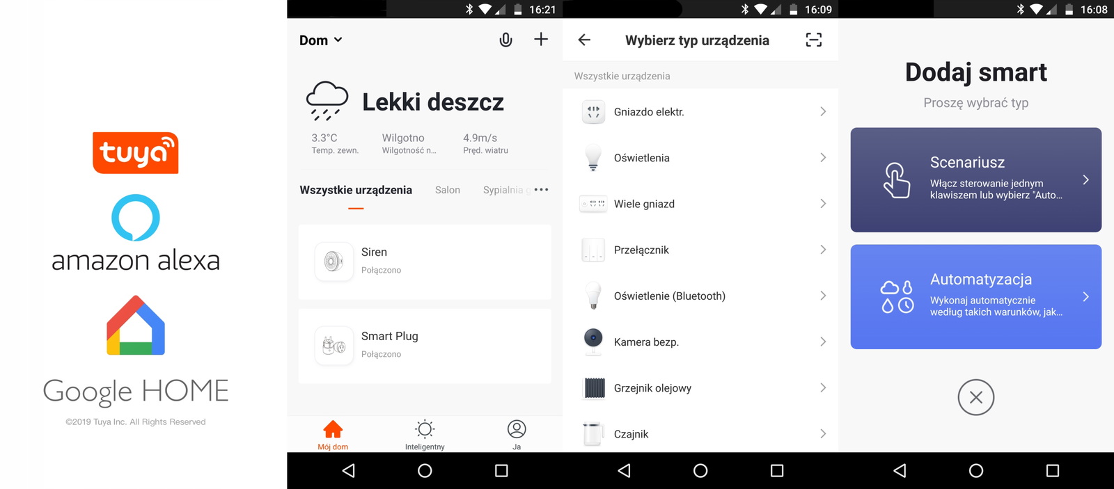 Tuya - przekaźnik z miernikiem energii - 50 A - WiFi - aplikacja Android / iOS - RTX WCR1-50