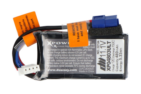 Akumulator Li-Pol Dualsky 480 mAh ULTRA 150 C / 12 C 3S 11,1 V