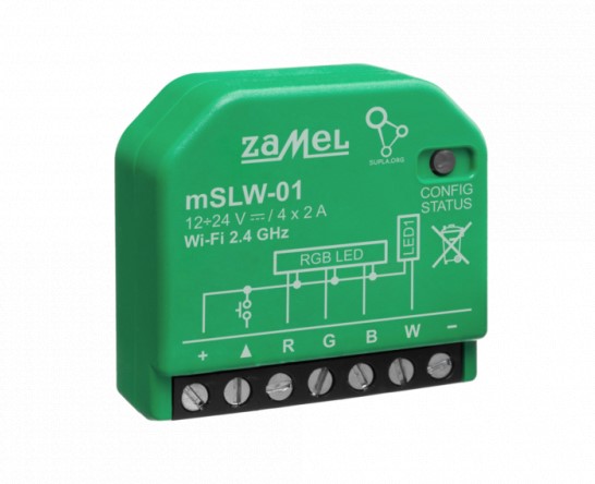 Zamel Supla mSLW-01 - sterownik LED RGBW WiFi - aplikacja Android / iOS