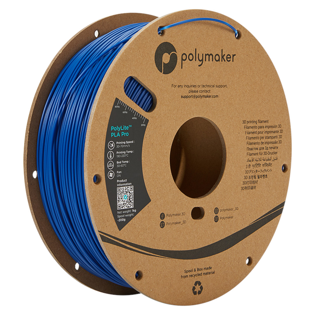 Filament Polymaker PolyLite PLA Pro 1,75 mm 1 kg - Blue