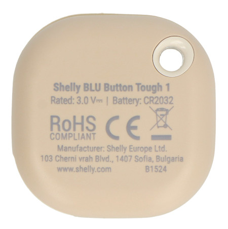 Shelly Blu Button Tough 1 - przycisk aktywacji akcji i scen Bluetooth - mokka