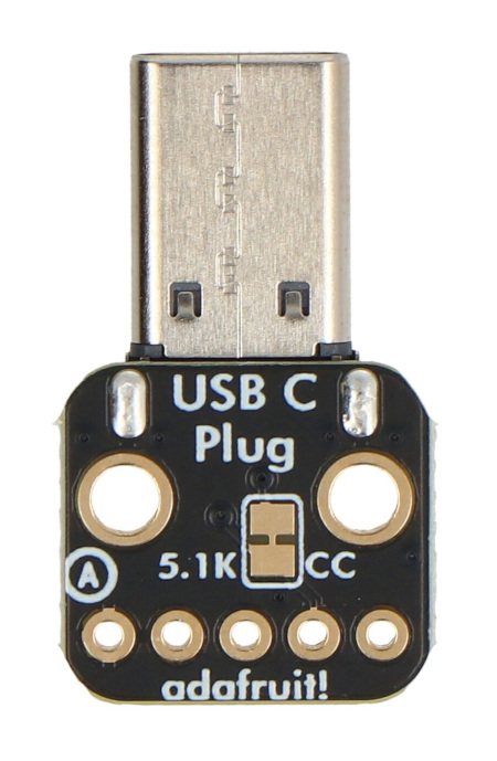 Moduł z wtykiem USB typu C - złącze do płytki stykowej - Adafruit 5978