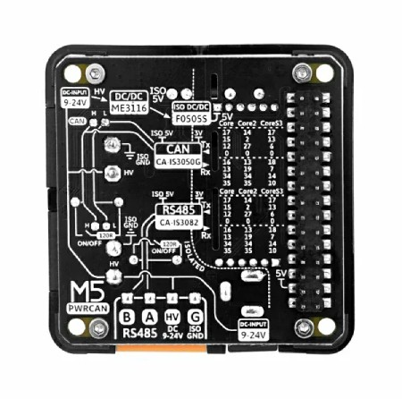 PwrCAN 13.2 Module - RS485 / CAN z izolacją - 9-24V - moduł rozszerzeń do M5Core - M5Stack M139