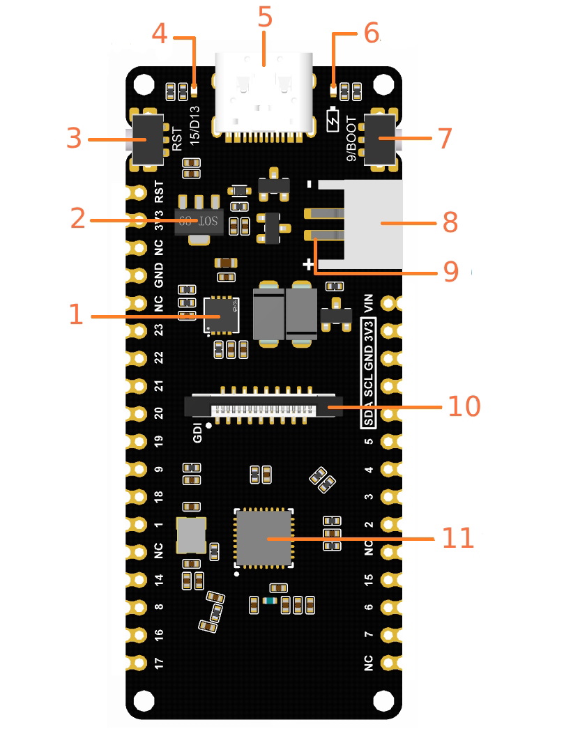 FireBeetle 2 ESP32-C6 - WiFi / Bluetooth / ZigBee / Matter - DFRobot DFR1075