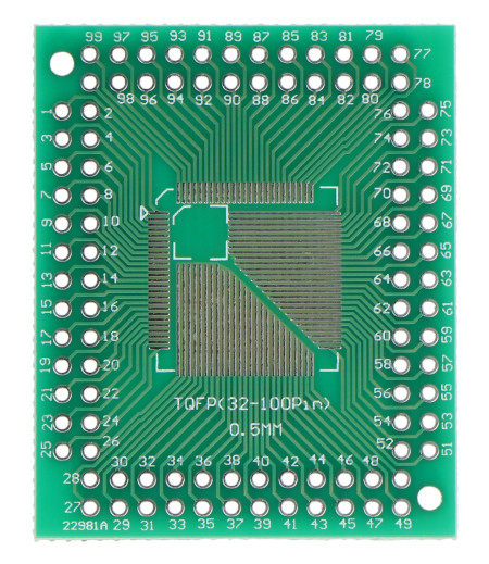 Adapter PCB - TQFP32-64-100-pin na DIP