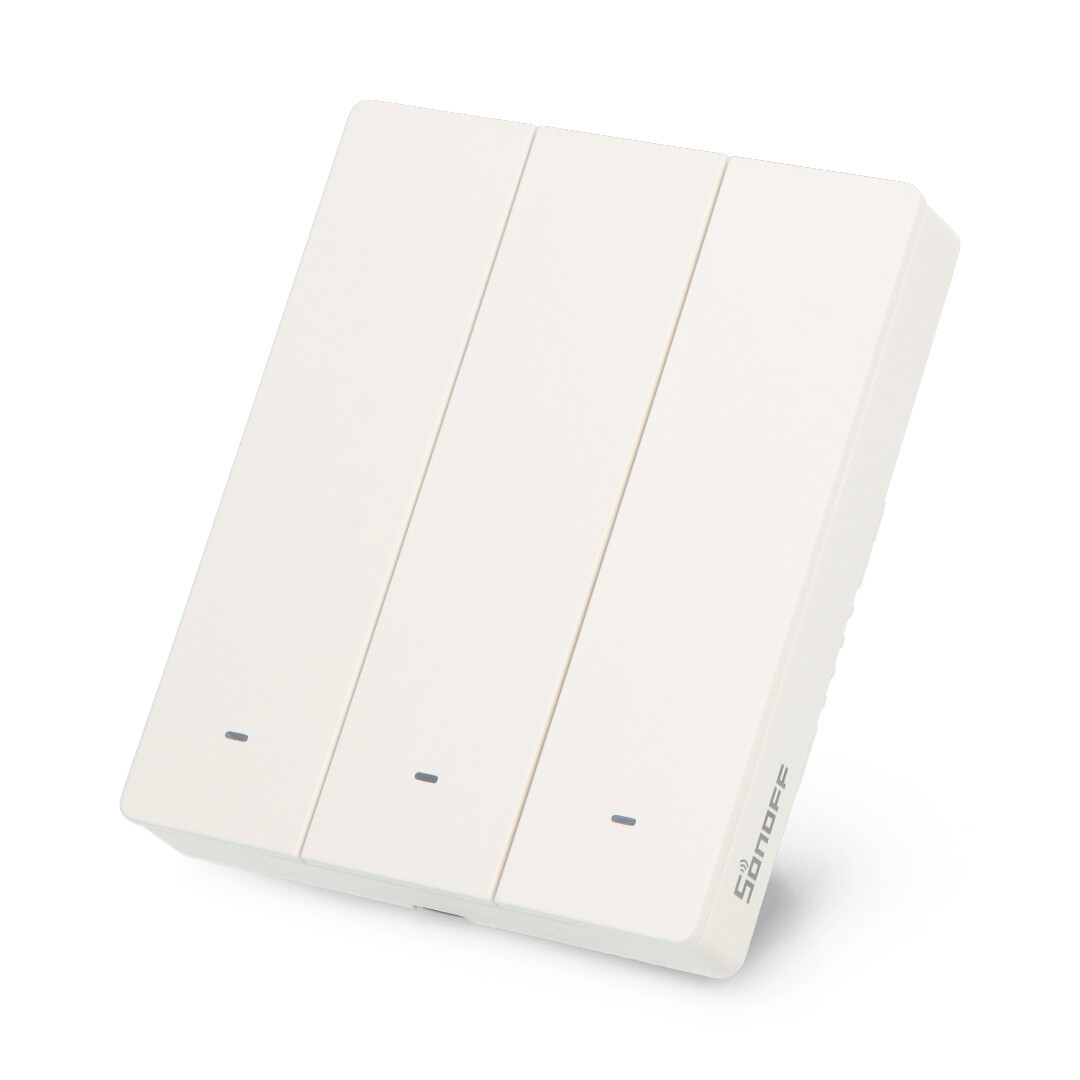 Sonoff M5-3C-80W - inteligentny włącznik ścienny WiFi / Matter - 3-kanałowy - biały