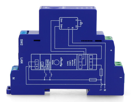 Shelly Pro Dimmer 0/1 - 10 V PM - 1-kanałowy sterownik oświetlenia WiFi na szynę DIN