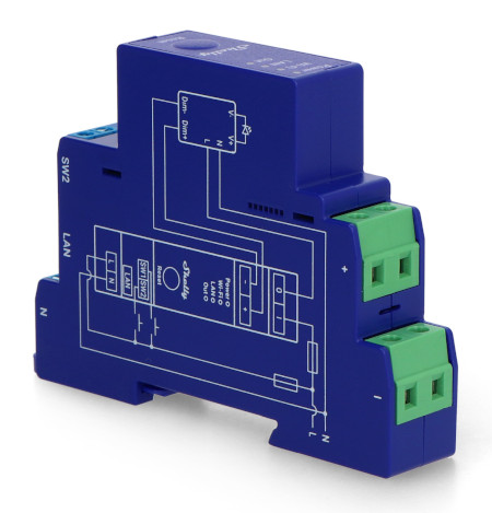 Shelly Pro Dimmer 0/1 - 10 V PM - 1-kanałowy sterownik oświetlenia WiFi na szynę DIN