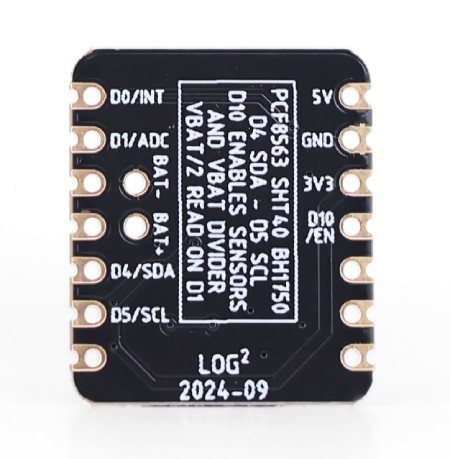 Xiao Logger HAT - moduł rozszerzeń z RTC i czujnikami środowiskowymi do Seeed Xiao - Seeedstudio 114993446