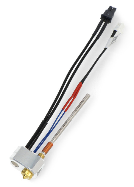 Głowica hotend do Nextrudera z dyszą mosiężną 0,4 mm do drukarek 3D Prusa MK4, XL, MK3.9, MK4S oraz CORE One - zmontowana