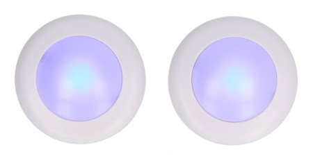 Zestaw lampek LED RGBW z pilotem - KC007 - 16 kolorów - 62,2 x 27,6mm - 2 szt. - Bambu Lab