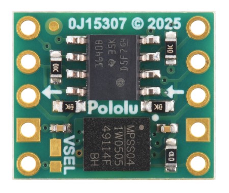 ISO1640 - dwukierunkowy izolator I2C z izolowanym zasilaniem - JST SH 4-pin - 5 V / 3,3 V, 200 mA - Pololu 5393