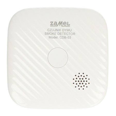 Tuya - czujnik dymu - sensor fotoelektryczny z sygnalizacją dźwiękową - WiFi - Zamel CDB-03