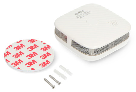 Tuya - czujnik dymu - sensor fotoelektryczny z sygnalizacją dźwiękową - WiFi - Zamel CDB-03