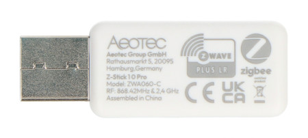 Aeotec Z-Stick 10 Pro - moduł USB - Z-Wave/ZigBee