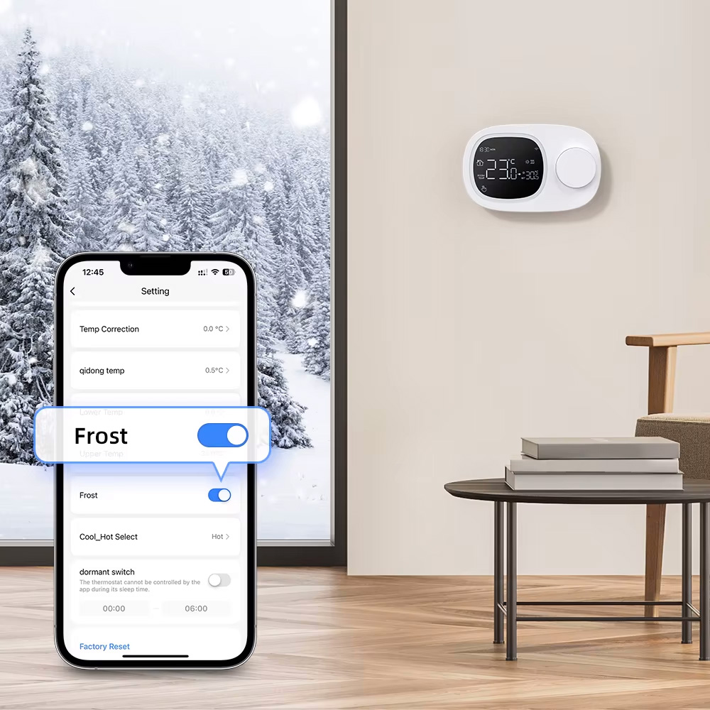 Tuya - ścienny termostat zwierny WiFi TR021