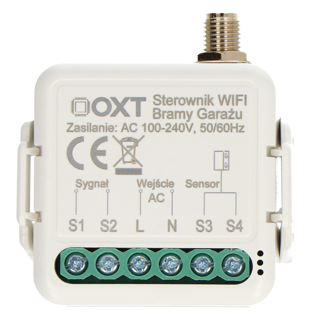 Tuya - jednokanałowy sterownik bram WiFi z anteną i sensorem - aplikacja Android/iOS - OXT T211G