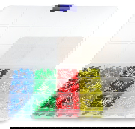 Zestaw diod LED 5 mm - justPi - 500 szt. + organizer