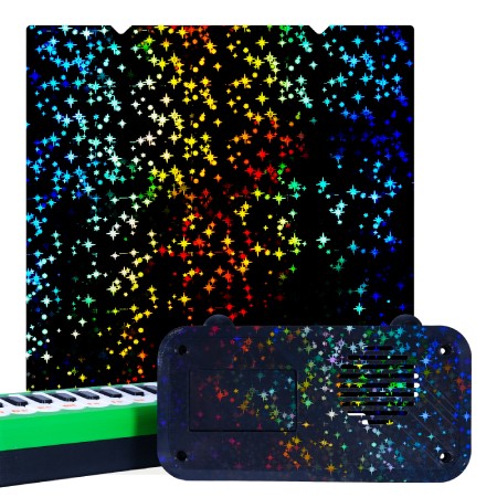 Dwustronna nakładka PET Stars + powlekana PEI na stół roboczy do drukarek 3D Creality K1 Max, Ender-3 V3 Plus - 315 x 310 mm