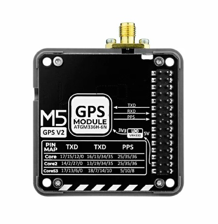 Moduł GPS v2.0 z anteną SMA - AT6668 - do modułów deweloperskich M5Core - M5Stack M003-V2
