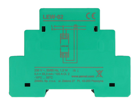 Zamel Supla LEW-02 - monitor energii elektrycznej - 1-fazowy 100 A - WiFi - aplikacja Android / iOS