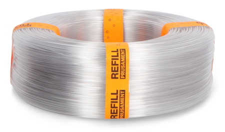 Filament Prusa Refill PETG 1,75 mm 0,9 kg - Clear NFC