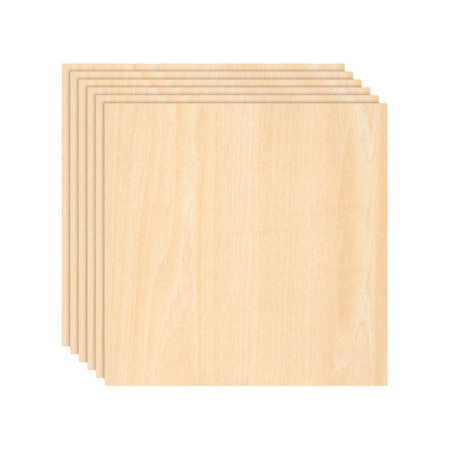 Sklejka z drewna lipowego - 3 mm - 300 x 300 mm - Bambu Lab - 6 szt.