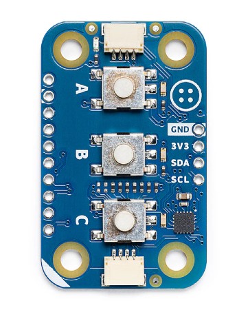Arduino Modulino Buttons - moduł interaktywny z 3 przyciskami i diodami LED - Qwiic - ABX00110