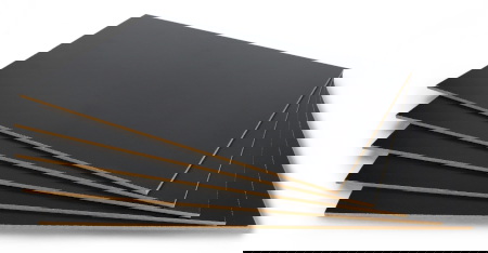 Płyta HDF czarna - 3 mm - 210 x 297 mm - 5 szt.