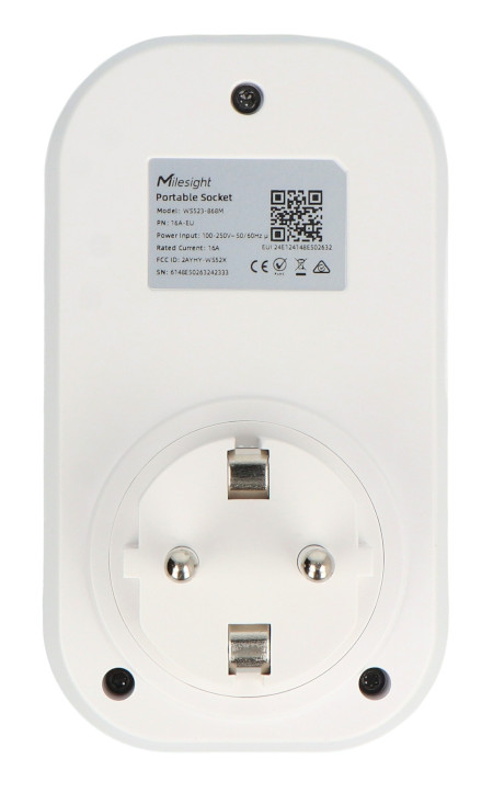 Inteligentne gniazdko LoRaWAN z pomiarem energii - 16 A - Milesight WS523
