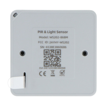 Inteligentny czujnik ruchu PIR i natężenia światła LoRaWAN - Milesight WS202