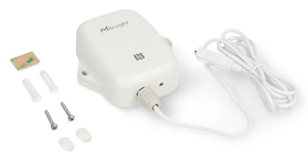 Inteligentny czujnik zalania punktowego LoRaWAN z pomiarem temperatury i wilgotności IP67 - Milesight EM300-SLD