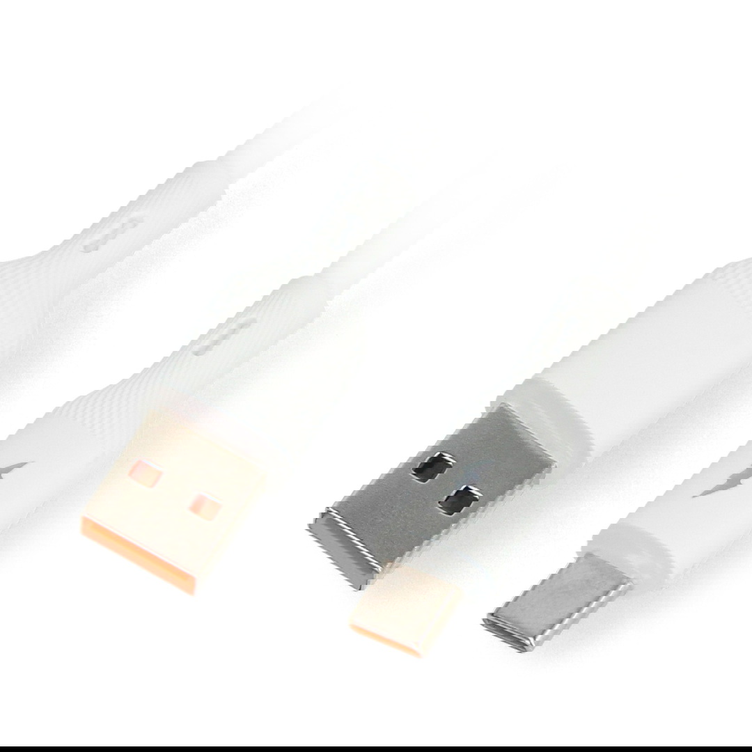 Przewód USB A - USB C 2.0 z podświetleniem - silikonowy - 1 m - Akyga AK-USB-59