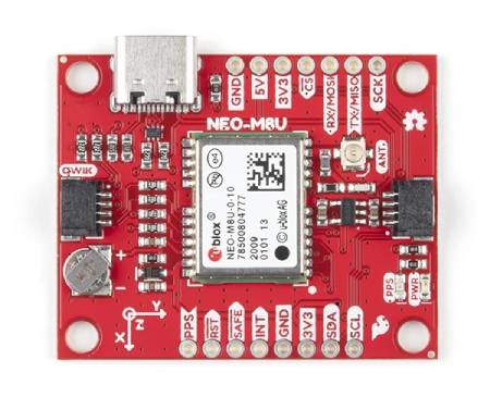 Moduł GPS NEO-M8U - Dead Reckoning - Qwiic - SparkFun GPS‑16329
