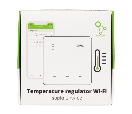 Zamel Supla GKW-02 - sterownik ogrzewania - WiFi - aplikacja Android / iOS - czarny