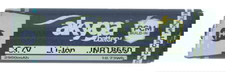 Ogniwo 18650 Li-Ion Akyga INR18650-29M-PCM 3,7 V / 2900 mAh z zabezpieczeniami